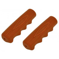Retro Kraton Rubber Grips - Brown