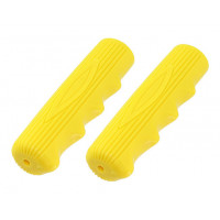 Retro Kraton Rubber Grips - Yellow