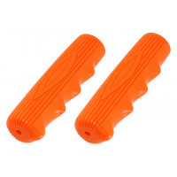 Retro Kraton Rubber Grips - Orange