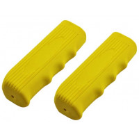 Block Kraton Rubber Grips - Yellow