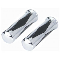Custom Diamond Grips - Black/Chrome