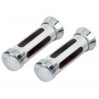 Custom Slotted Line w/Star Cap Grips - Black/Chrome