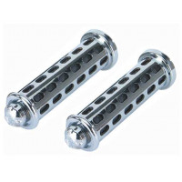 Custom Block Slotted w/Eagle Grips - Black/Chrome