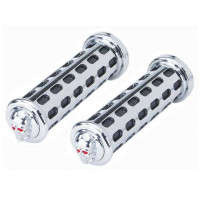 Custom Block Slotted w/Skull Grips - Black/Chrome