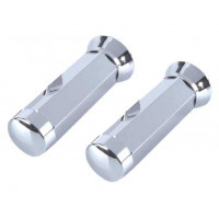 Custom Squared Grips - Silver/Chrome