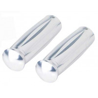 Custom Solid Alloy Grips - Silver
