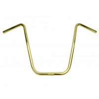 Dyno Style Bent Handlebar 16 Inch Rise 22.2mm - Gold Tone