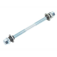 Axle Set Front/Rear Freewheel 3/8x175mm - Chrome