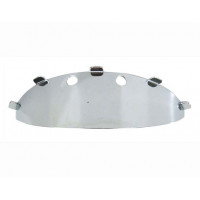 Bullet Headlight Visor - Chrome