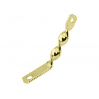 Flat Twisted Light Bracket - Gold Tone