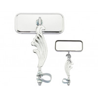 Rectangle Wing Mirror Right - Chrome