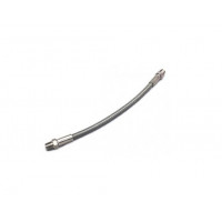 10 Inch Steel Braided Air Ride Hose 1/8MNPT - Silver