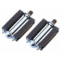Classic 804 Block Pedals 9/16 Inch - Black/Chrome