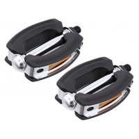Cruiser Krate Pedals 1/2 Inch - Black/Chrome