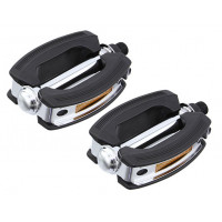 Cruiser Krate Pedals 9/16 Inch - Black/Chrome