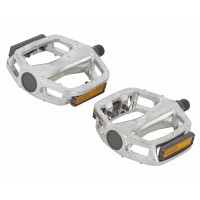 Alloy Platform Pedals 9/16 Inch - Silver