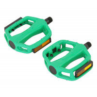 Alloy Platform Pedals 9/16 Inch - Green