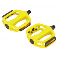 Alloy Platform Pedals 9/16 Inch - Yellow