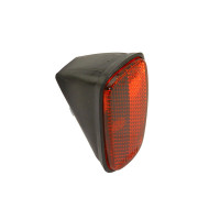 Fender Rear Reflector Rectangle - Black/Red