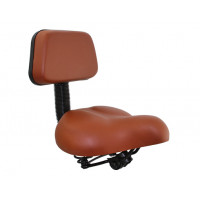 350 Beach Cruiser Vinyl Seat w/Backrest - Brown