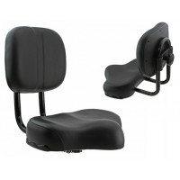 971 Beach Cruiser Vinyl Seat w/Backrest - Black