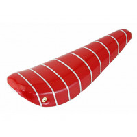 16 Inch Vinyl Sparkle Banana Seat w/Stripes - Red/Silver