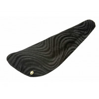 16 Inch Spiral Velour Banana Seat - Black