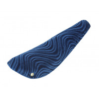 16 Inch Spiral Velour Banana Seat - Blue