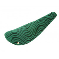 16 Inch Spiral Velour Banana Seat - Green