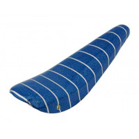 20 Inch Vinyl Sparkle Banana Seat w/Stripes - Blue Glitter/Silver