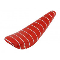 20 Inch Vinyl Sparkle Banana Seat w/Stripes - Red Glitter/Silver