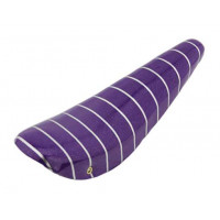 20 Inch Vinyl Sparkle Banana Seat w/Stripes - Purple Glitter/Silver