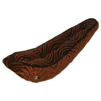 20 Inch Spiral Velour Banana Seat w/Buttons - Brown/Black