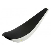 26 Inch Vinyl Two Tone Banana Seat - Black/White
