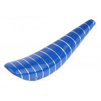 26 Inch Vinyl Sparkle Banana Seat w/Stripes - Blue Glitter/Silver