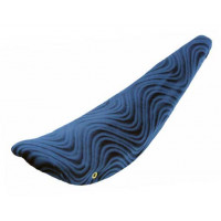 26 Inch Spiral Velour Banana Seat - Blue