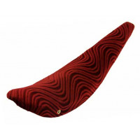 26 Inch Spiral Velour Banana Seat - Red