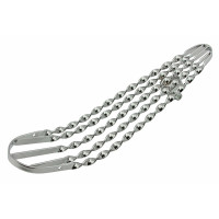 20 Inch Flat Twisted Banana Seat Pan - Chrome