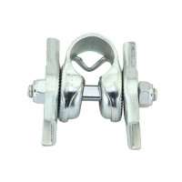 Seat Clamp Flat Rail Hardware - Chrome