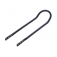 20 Inch Axle Mount Sissy Bar - Black