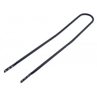 36 Inch High Back Axle Mount Sissy Bar - Black