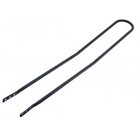 42 Inch High Back Axle Mount Sissy Bar - Black