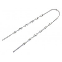 27 Inch Flat Twisted Sissy Bar - Chrome
