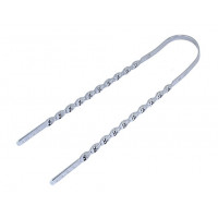 21 Inch Double Flat Twisted Sissy Bar - Chrome