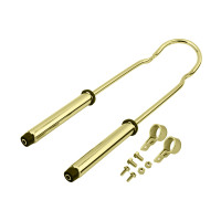 24 Inch Krate Style Shock Suspension Sissy Bar - Gold Tone