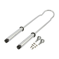 28 Inch Krate Style Shock Suspension Sissy Bar - Chrome