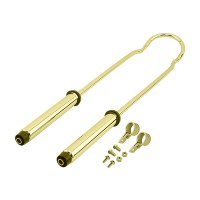 28 Inch Krate Style Shock Suspension Sissy Bar - Gold Tone