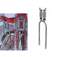 20 Inch Dual Spring Axle Mount Suspension Sissy Bar - Chrome