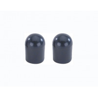 Sissy Bar Rubber End Caps - Black