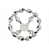 Flat Twisted CageSteering Wheel - Chrome